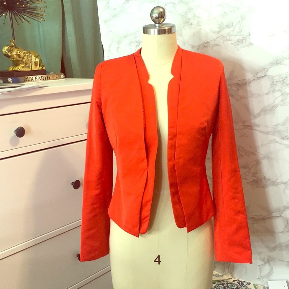 Worthington red orange blazer, size PXS
